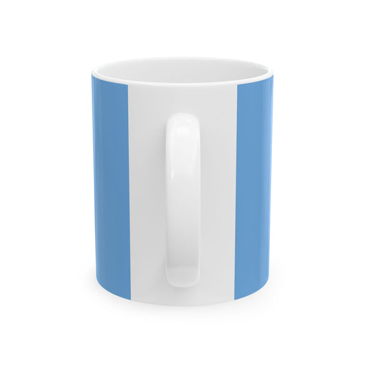 Mountain River Scenic Ceramic Mug — Vintage Winter Landscape Coffee Cup (11oz, 15oz)