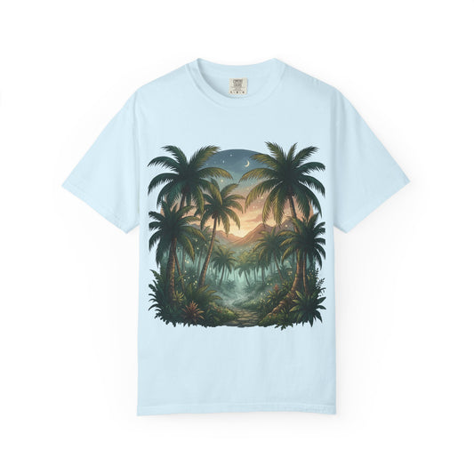 Tropical State of Mind T-Shirt — Palm Tree Sunset Graphic Tee