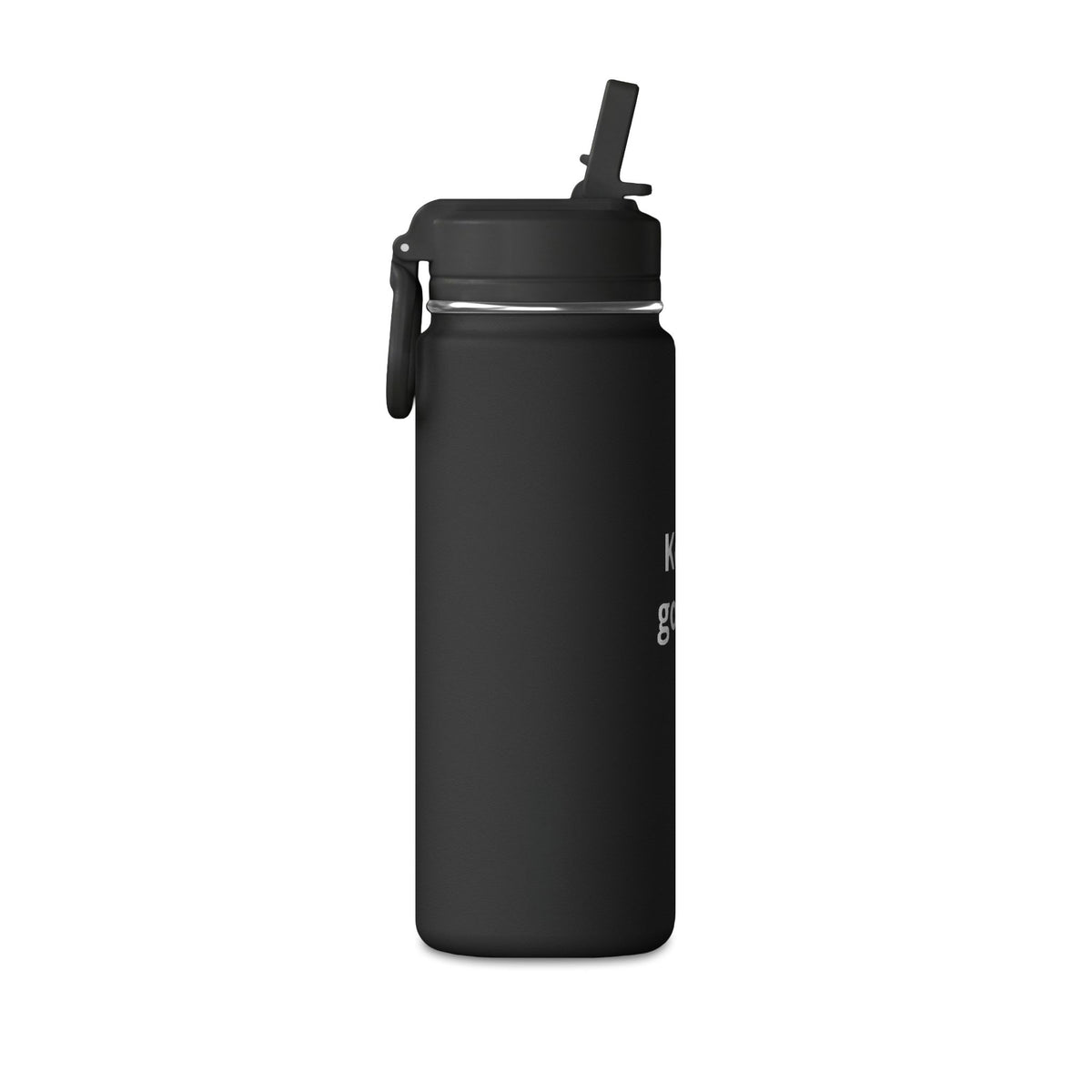Keep Going! 20oz Mini Water Bottle – Motivational Flip-Top Hydration Bottle