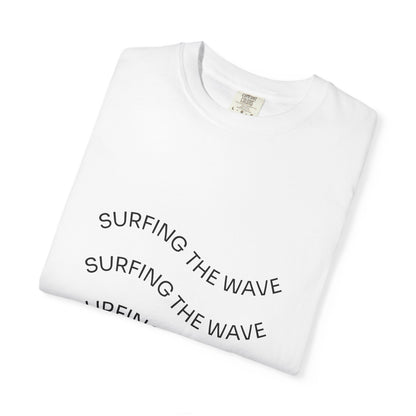 Surfing The Wave Graphic T-Shirt — Retro Beach Vibe Tee