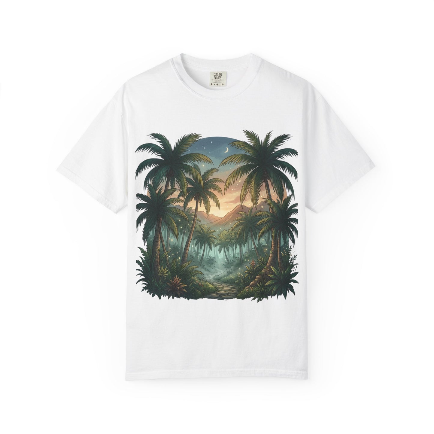 Tropical State of Mind T-Shirt — Palm Tree Sunset Graphic Tee
