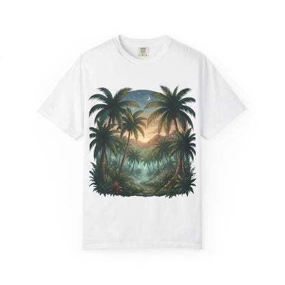 Tropical State of Mind T-Shirt — Palm Tree Sunset Graphic Tee
