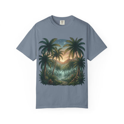 Tropical State of Mind T-Shirt — Palm Tree Sunset Graphic Tee