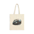 Sports Car Canvas Tote Bag — Retro Racing Design