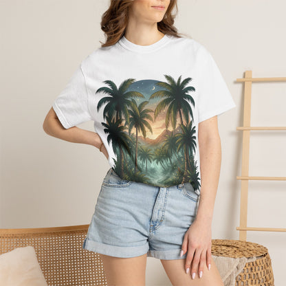 Tropical State of Mind T-Shirt — Palm Tree Sunset Graphic Tee