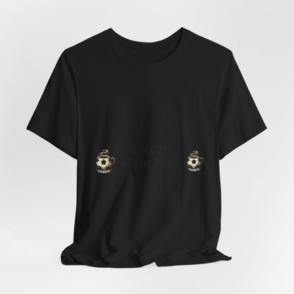Soccer Mom Fuel T‑Shirt — Coffee & Soccer Ball Graphic Tee