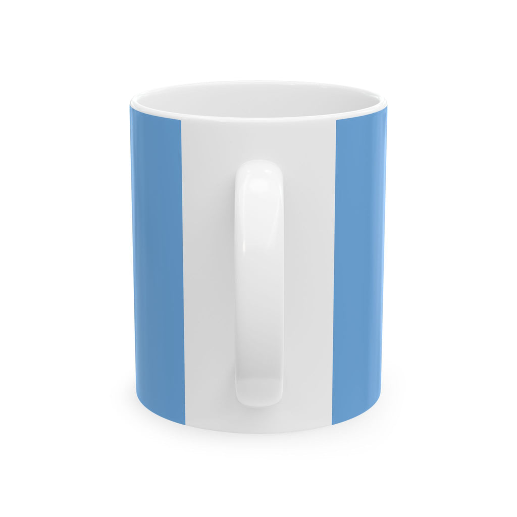 Mountain River Scenic Ceramic Mug — Vintage Winter Landscape Coffee Cup (11oz, 15oz)