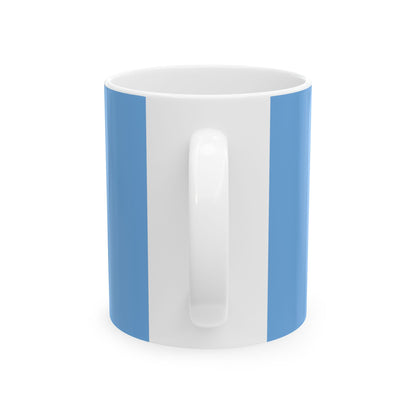 Mountain River Scenic Ceramic Mug — Vintage Winter Landscape Coffee Cup (11oz, 15oz)