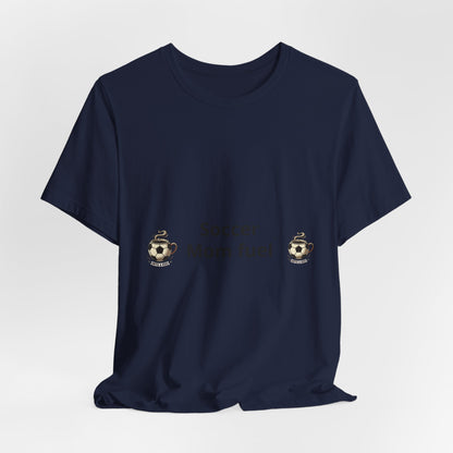 Soccer Mom Fuel T‑Shirt — Coffee & Soccer Ball Graphic Tee