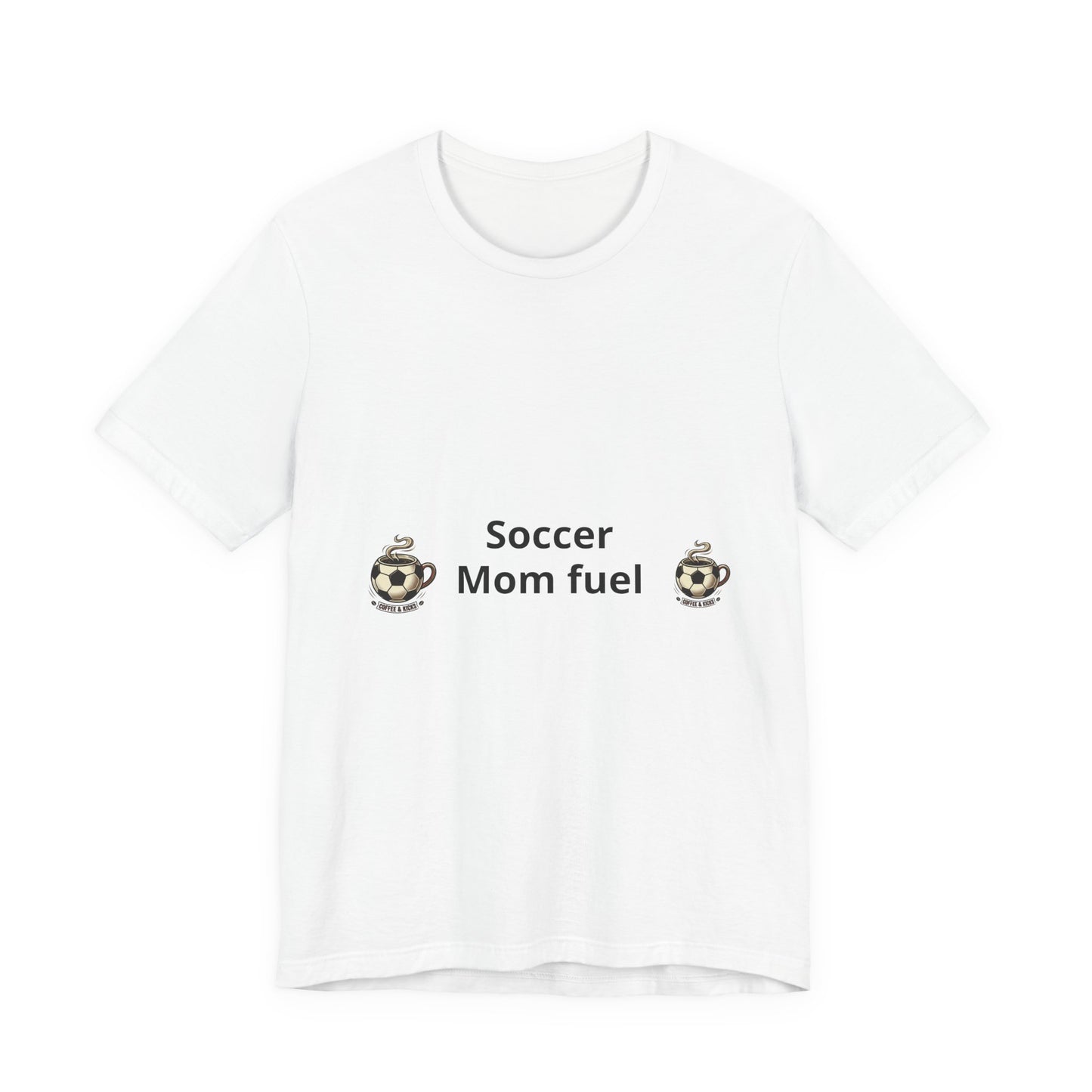 Soccer Mom Fuel T‑Shirt — Coffee & Soccer Ball Graphic Tee