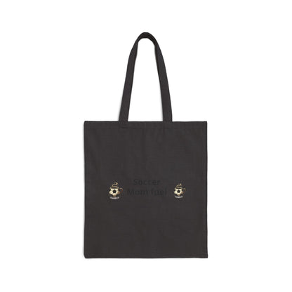 Tote Bag — “Soccer Mom Fuel” Cotton Canvas Grocery & Game-Day Tote