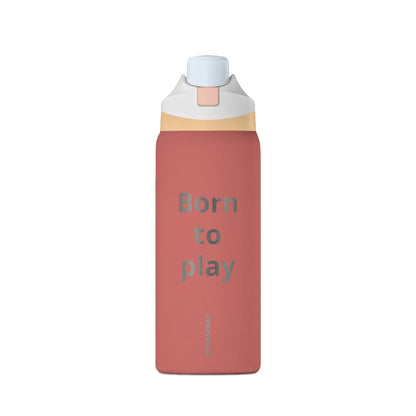 Insulated Water Bottle — "Born to Play" 32oz Travel Flask
