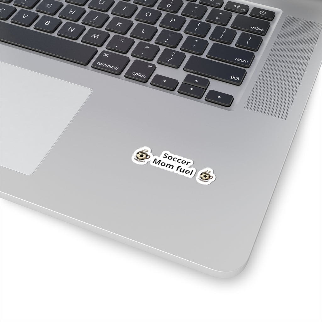 Soccer Mom Fuel Sticker Set — Coffee & Soccer Ball Kiss-Cut Decals