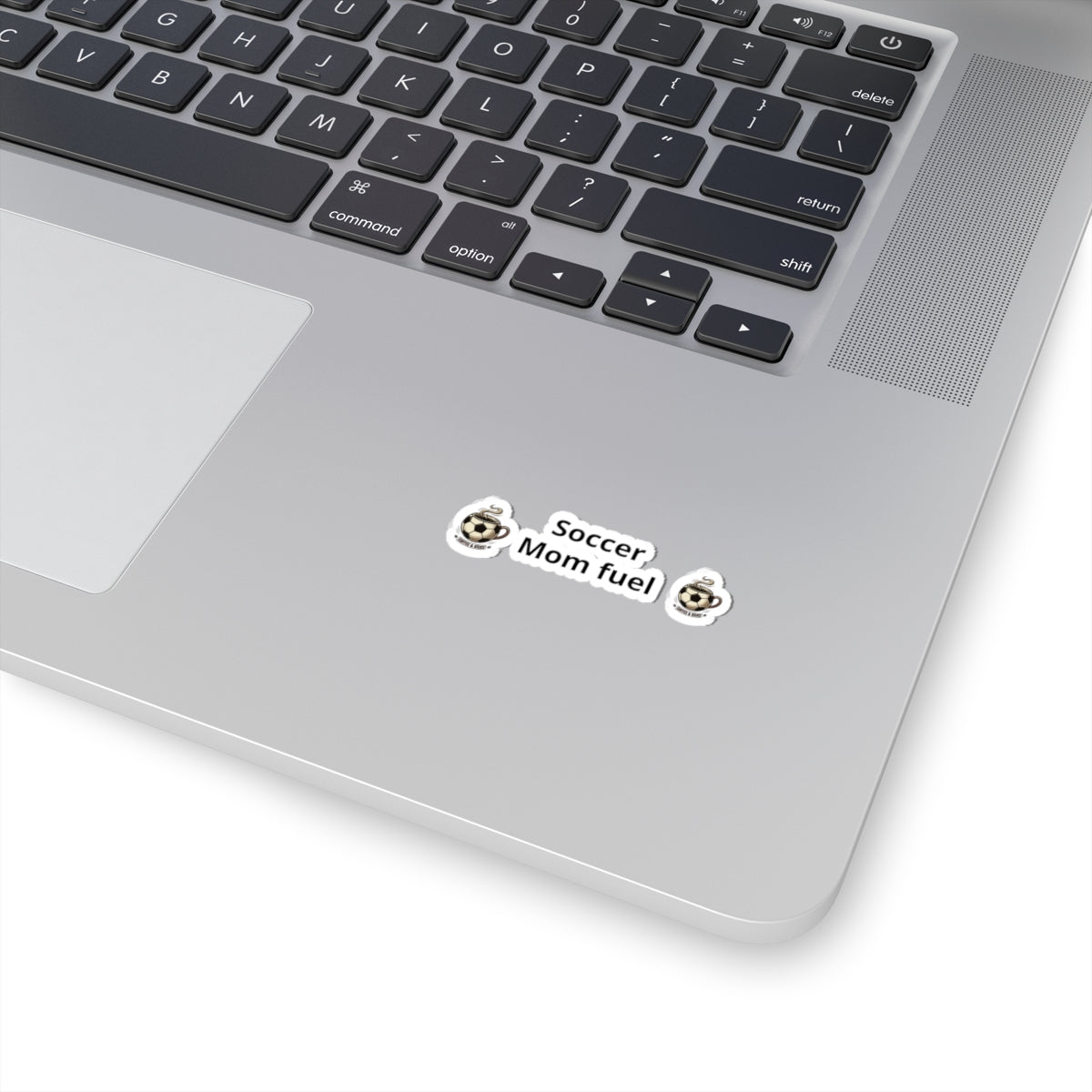 Soccer Mom Fuel Sticker Set — Coffee & Soccer Ball Kiss-Cut Decals