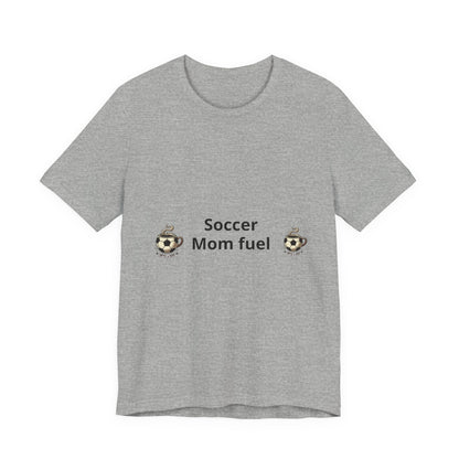 Soccer Mom Fuel T‑Shirt — Coffee & Soccer Ball Graphic Tee
