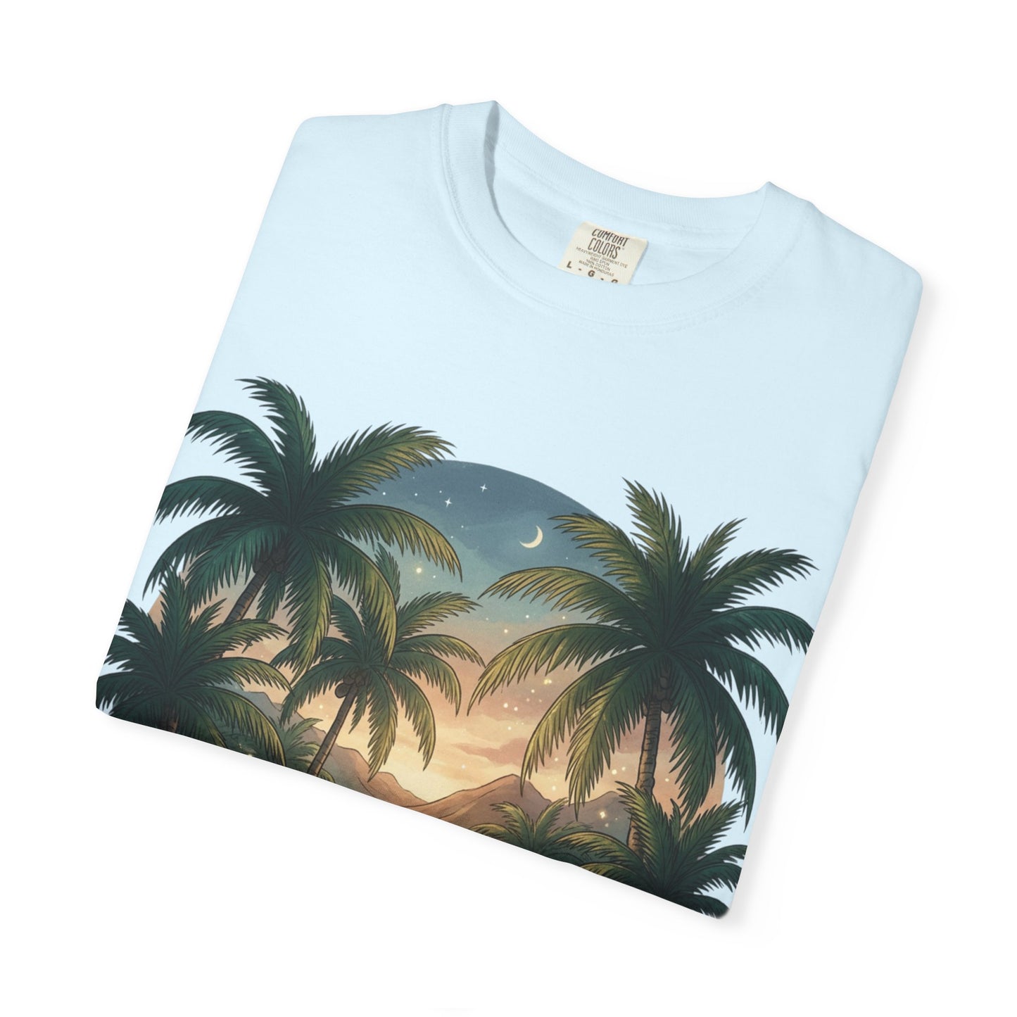 Tropical State of Mind T-Shirt — Palm Tree Sunset Graphic Tee