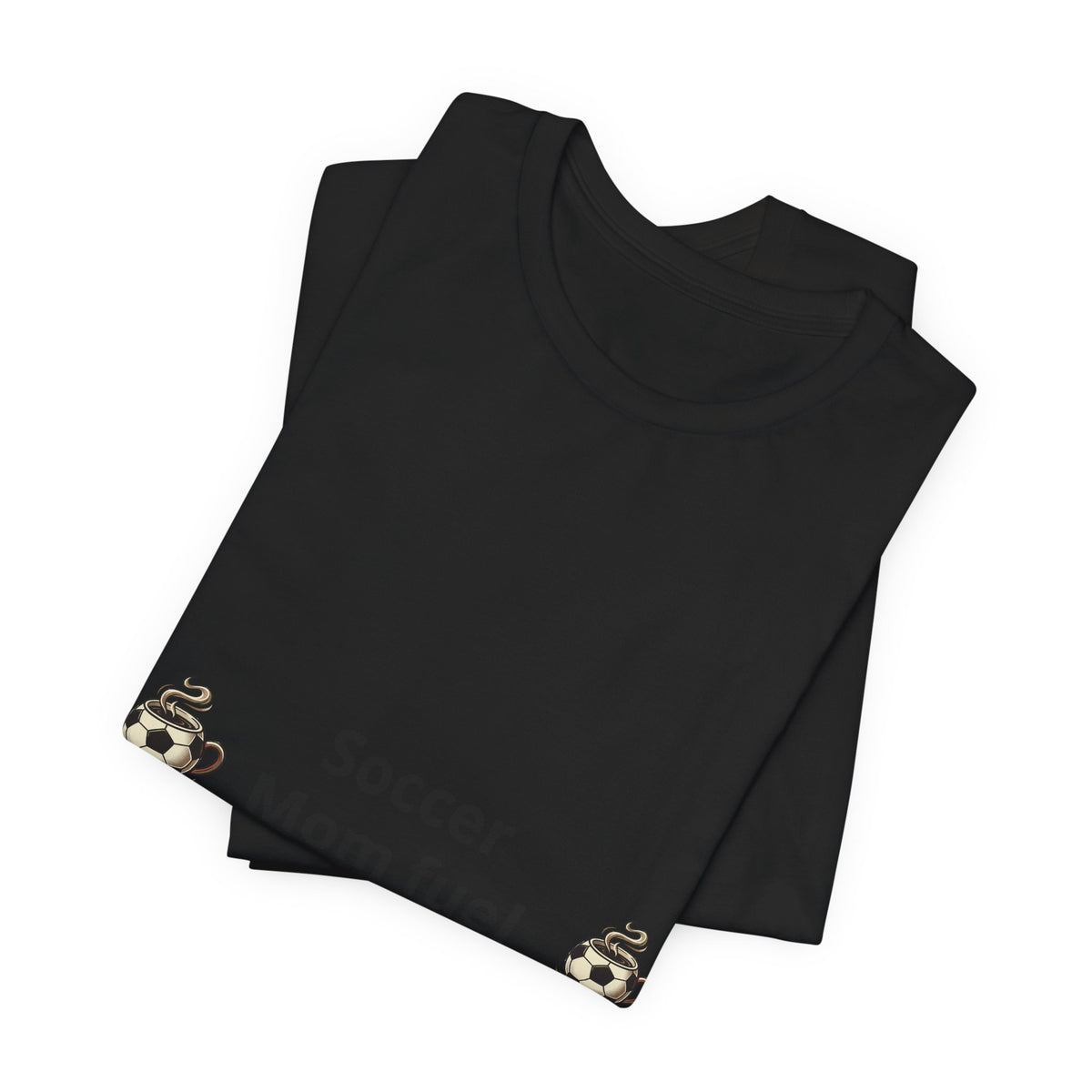 Soccer Mom Fuel T‑Shirt — Coffee & Soccer Ball Graphic Tee