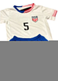 Trinity Rodman Home White Kids Soccer Jersey -All Kid Sizing