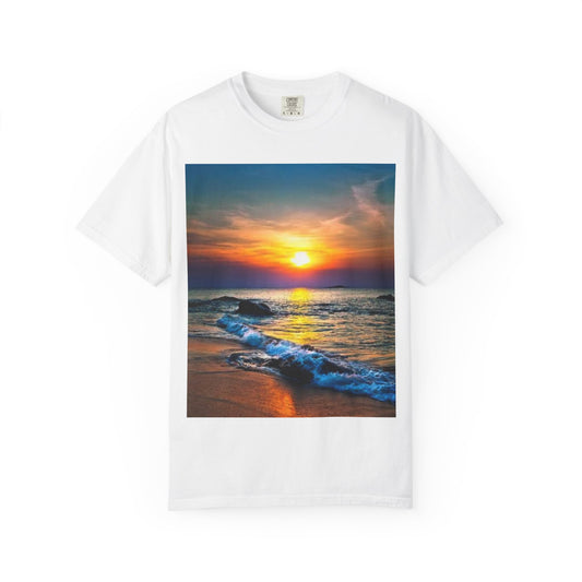 Sunset Beach T-Shirt — Ocean Sunset Photo Tee