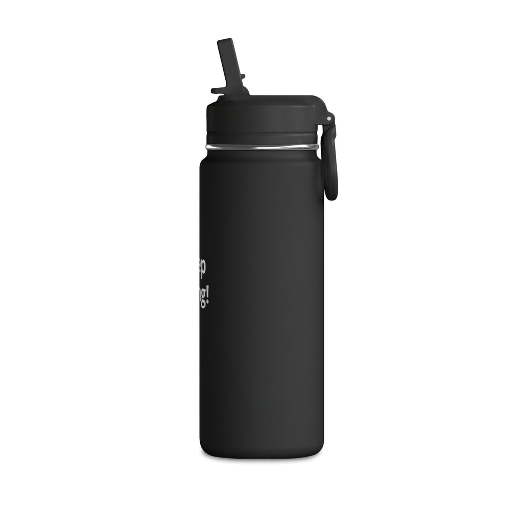 Keep Going! 20oz Mini Water Bottle – Motivational Flip-Top Hydration Bottle