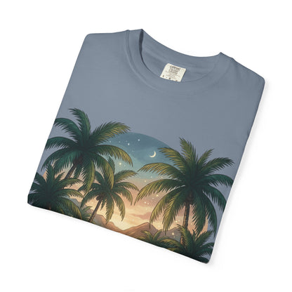 Tropical State of Mind T-Shirt — Palm Tree Sunset Graphic Tee