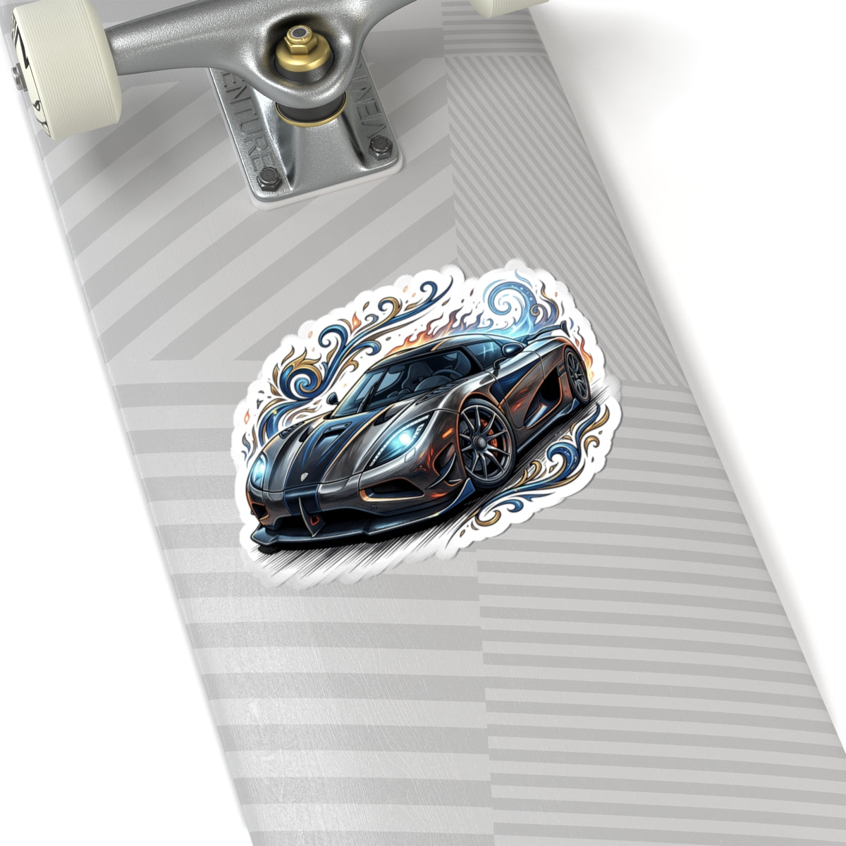 Sports Car Kiss-Cut Sticker — Performance Supercar Decal for Laptops & Gear