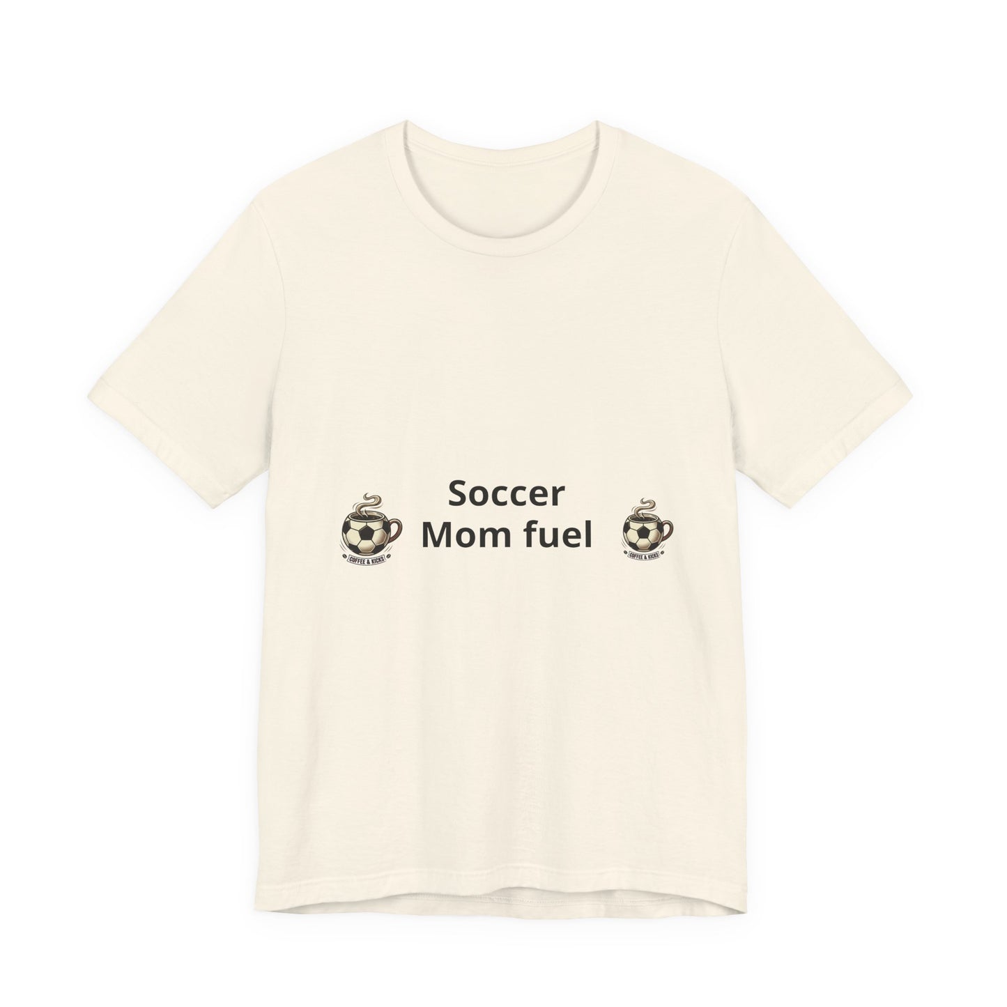 Soccer Mom Fuel T‑Shirt — Coffee & Soccer Ball Graphic Tee