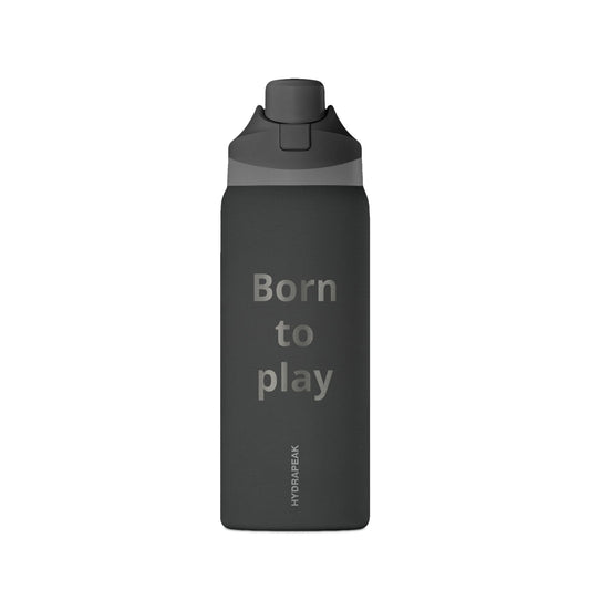 Insulated Water Bottle — "Born to Play" 32oz Travel Flask