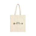 Tote Bag — “Soccer Mom Fuel” Cotton Canvas Grocery & Game-Day Tote