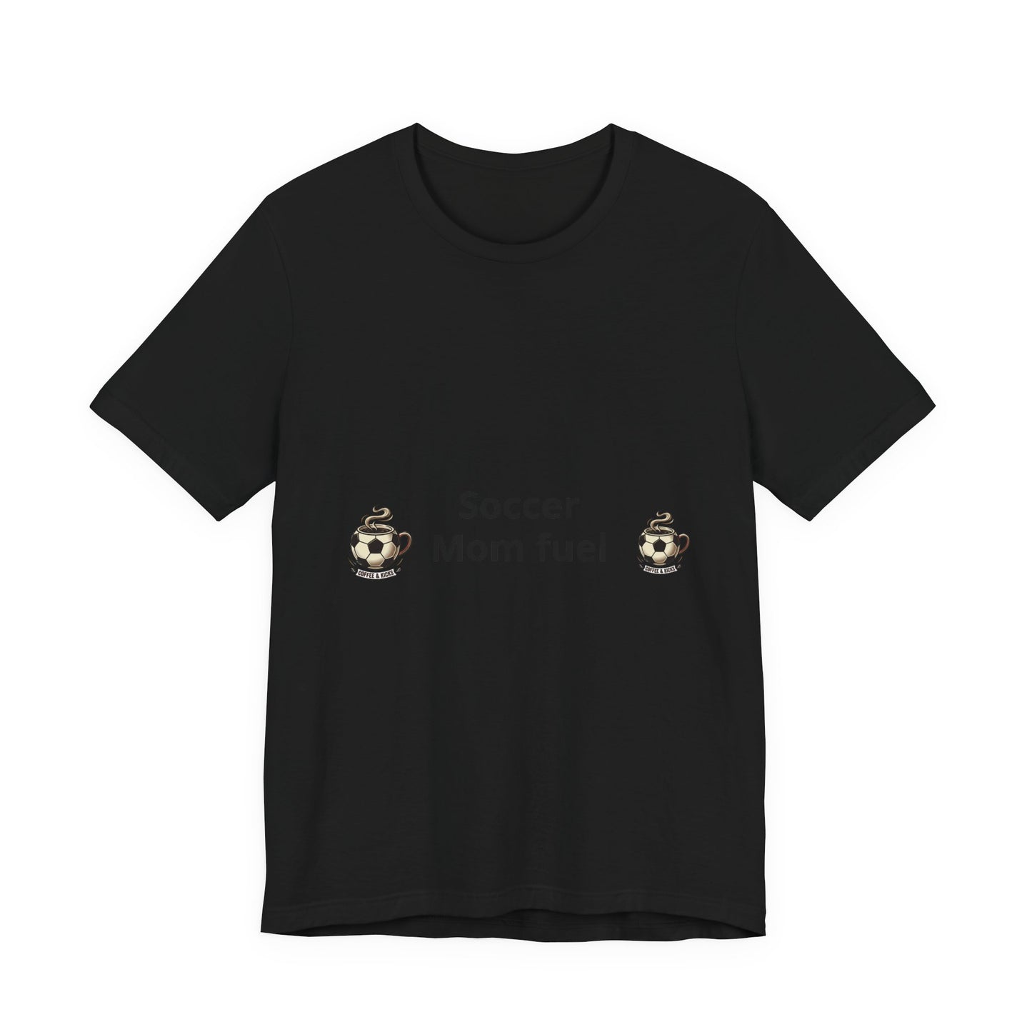 Soccer Mom Fuel T‑Shirt — Coffee & Soccer Ball Graphic Tee