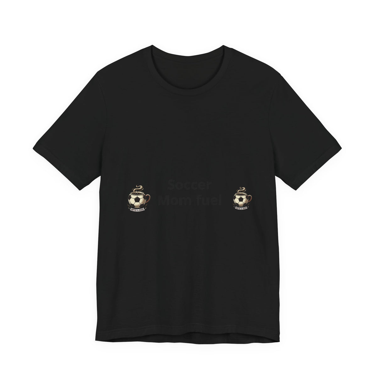Soccer Mom Fuel T‑Shirt — Coffee & Soccer Ball Graphic Tee