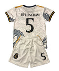 Bellingham Home Dragon Edition Kids Soccer Kit - Real Madrid 2 Piece Set