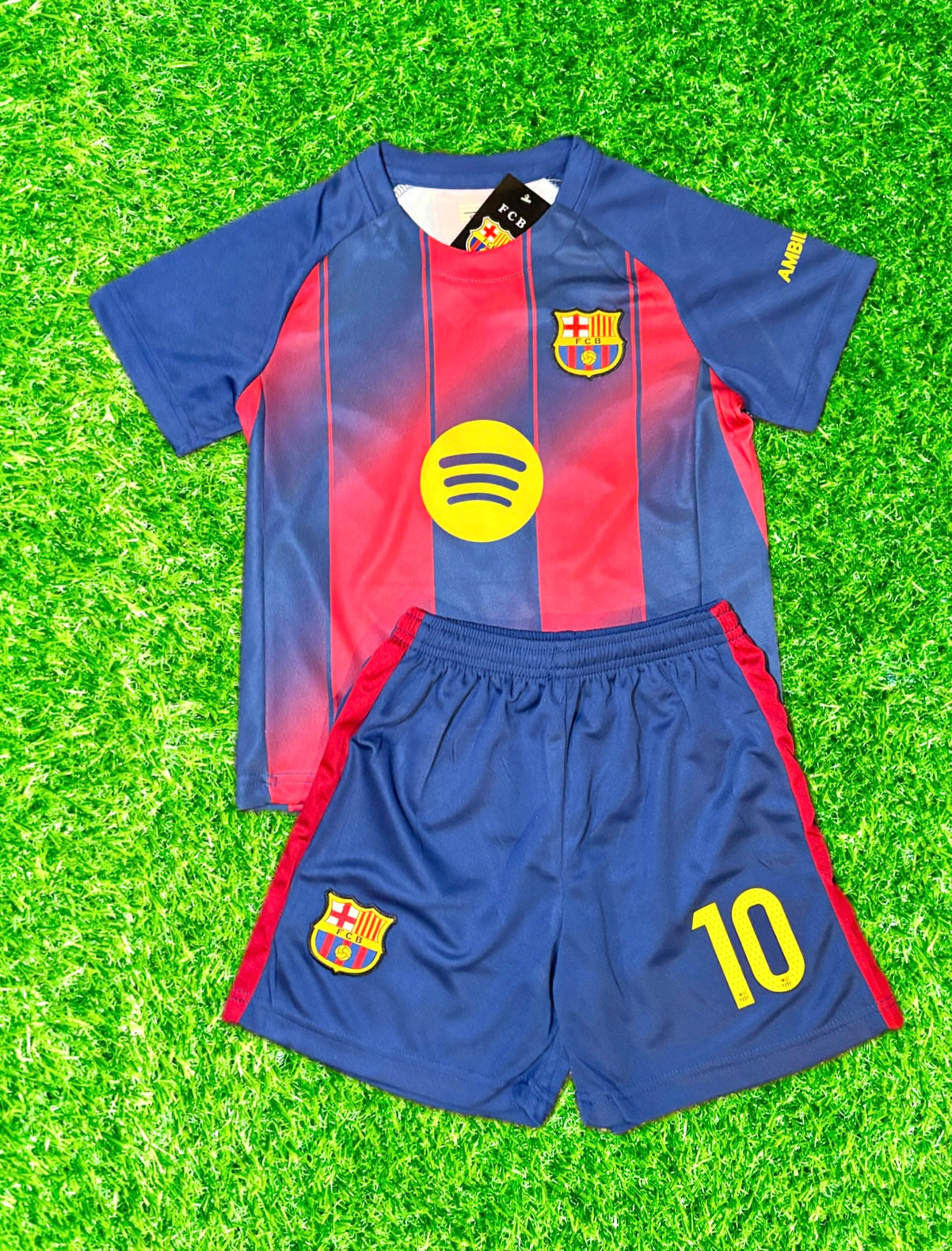 Lamine Yamal Barcelona Soccer Jersey Kids Toddler & Youth Sizes