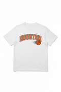 Houston Basketball Tee - orange and black city graphic