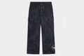 Hockey Puck Cargo Pants with geometric pattern and hockey puck side graphic