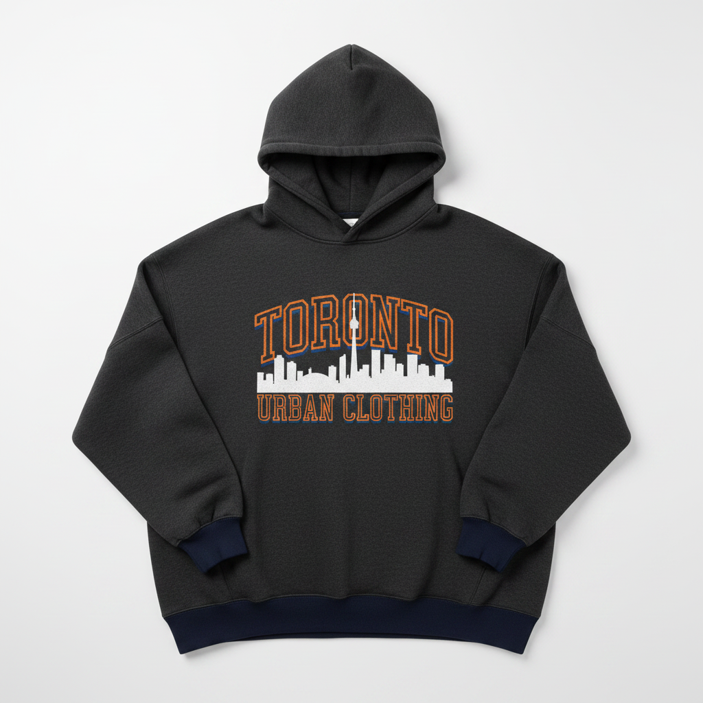 Toronto Oversized Hoodie - streetwear city graphic