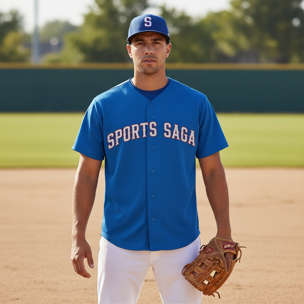 Sports Saga Baseball Jersey – Front View